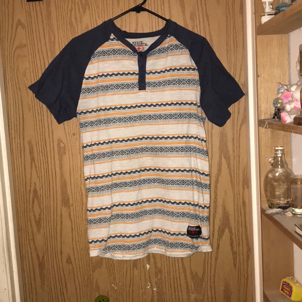 Unique Design Tee with Buttons